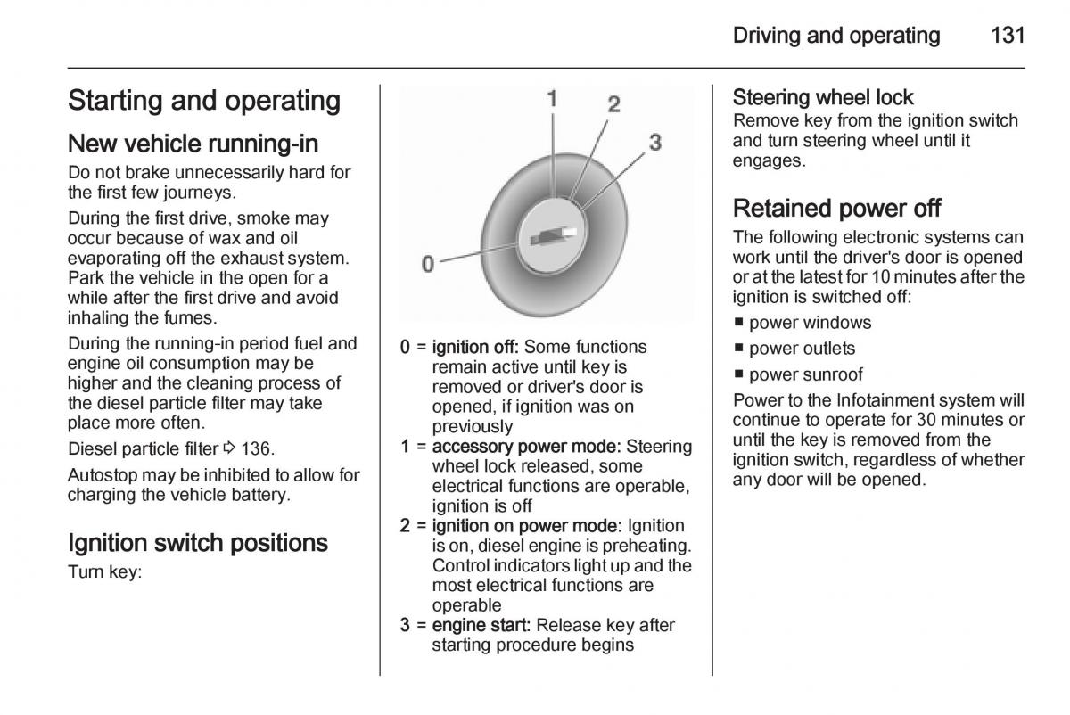 Opel Corsa E owners manual / page 133