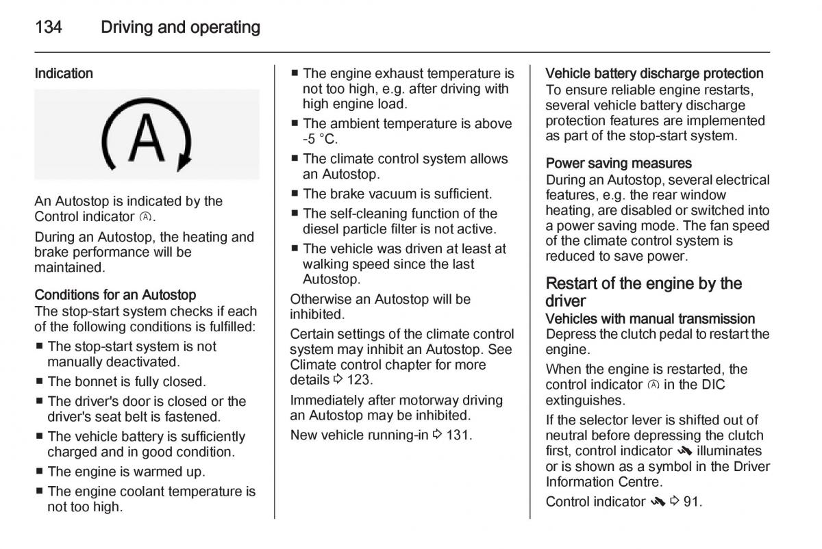 Opel Corsa E owners manual / page 136