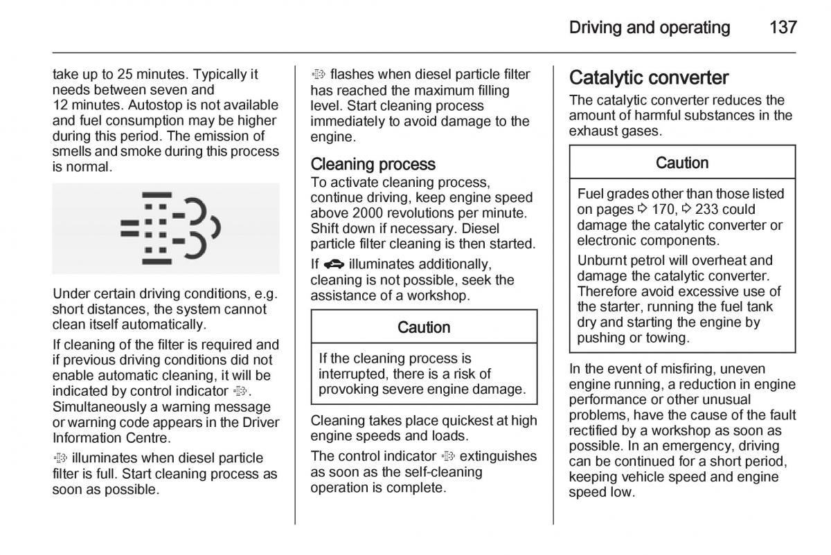 Opel Corsa E owners manual / page 139