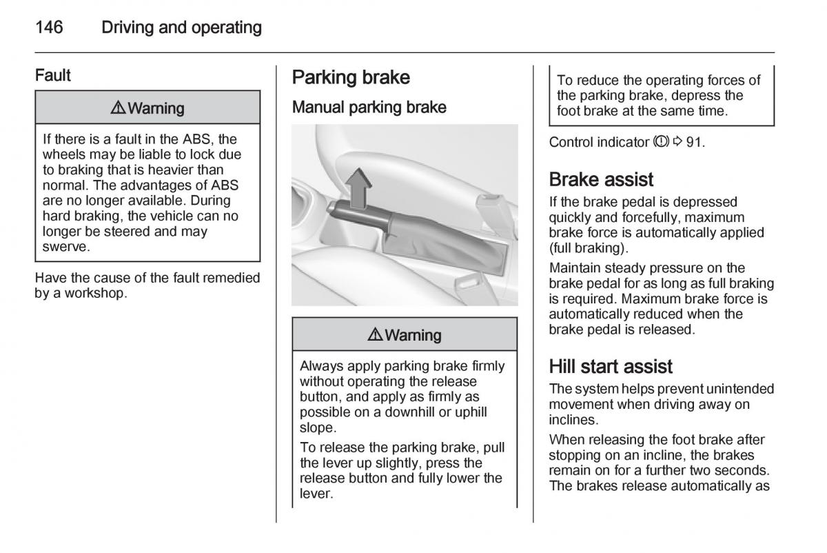 Opel Corsa E owners manual / page 148