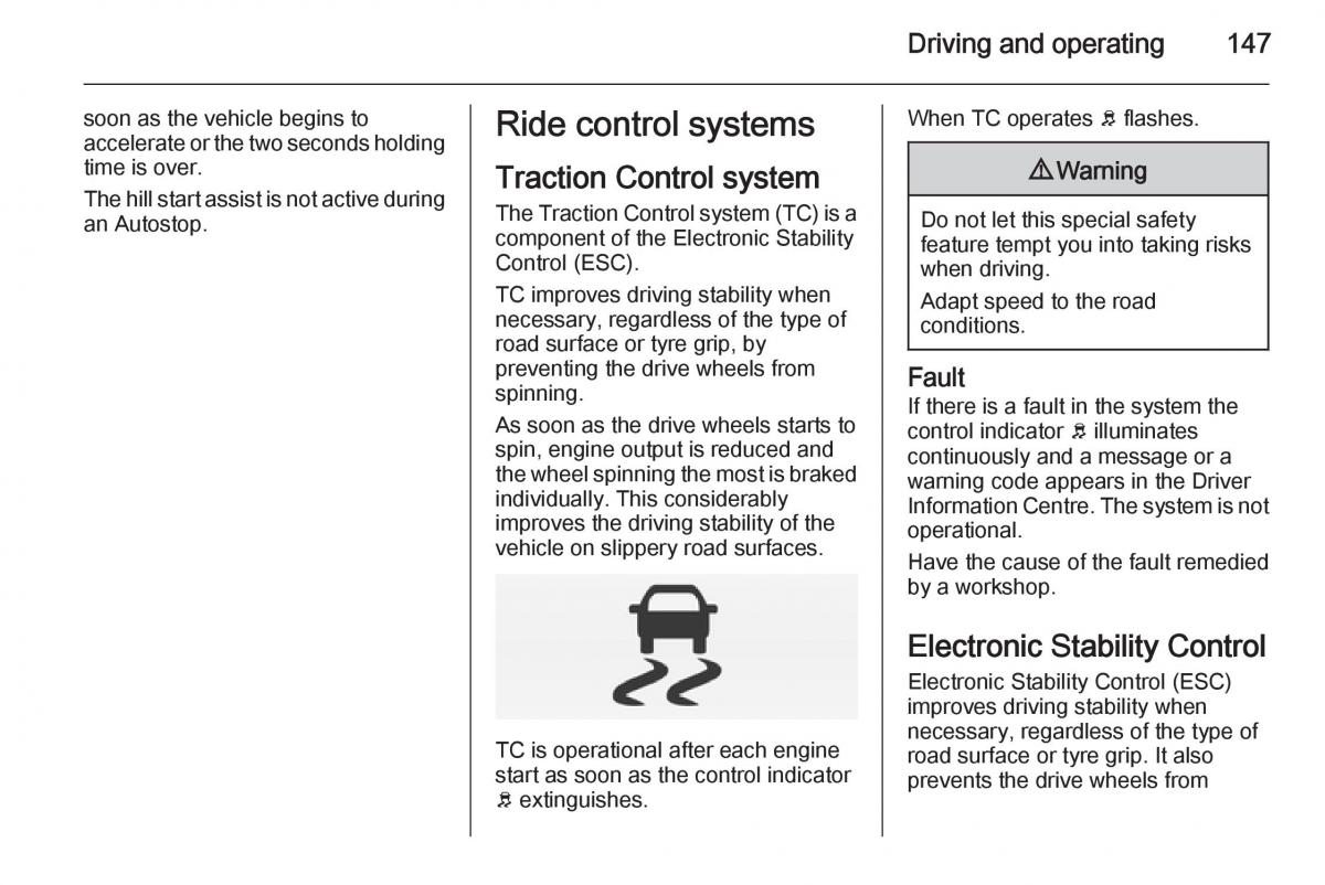 Opel Corsa E owners manual / page 149