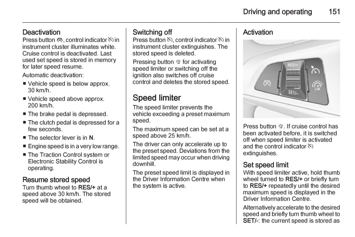 Opel Corsa E owners manual / page 153