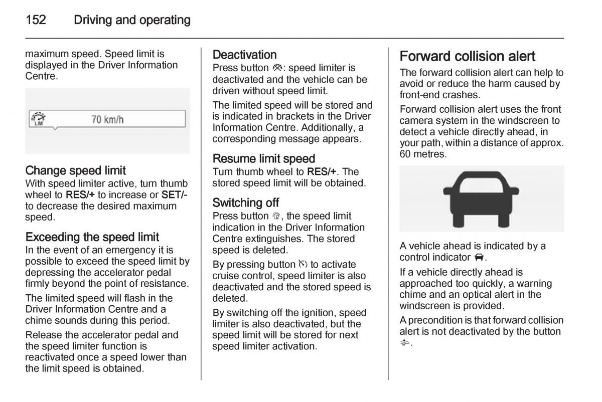 Opel Corsa E owners manual / page 154