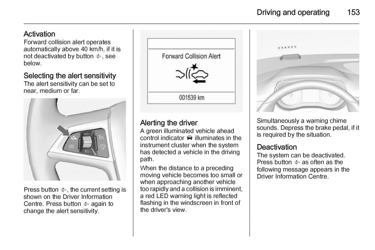 Opel Corsa E owners manual / page 155