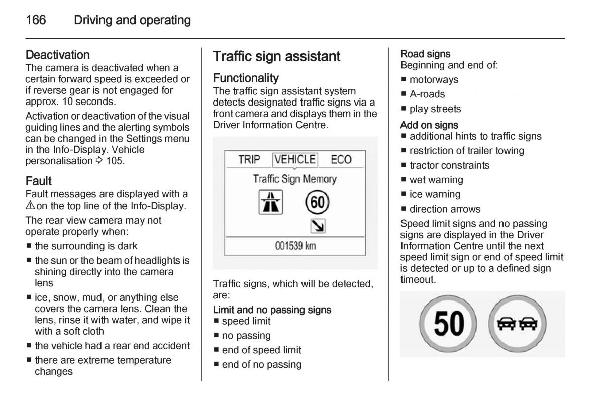 Opel Corsa E owners manual / page 168