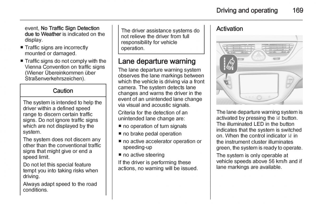 Opel Corsa E owners manual / page 171