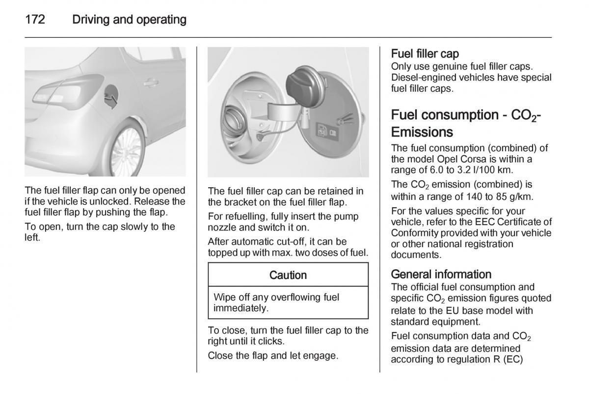 Opel Corsa E owners manual / page 174