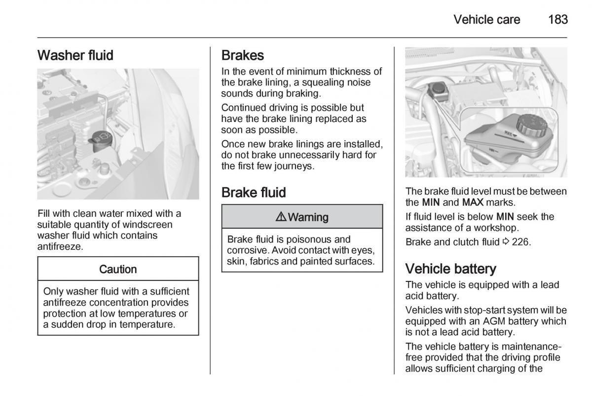 Opel Corsa E owners manual / page 185