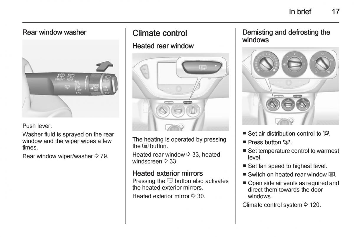 Opel Corsa E owners manual / page 19