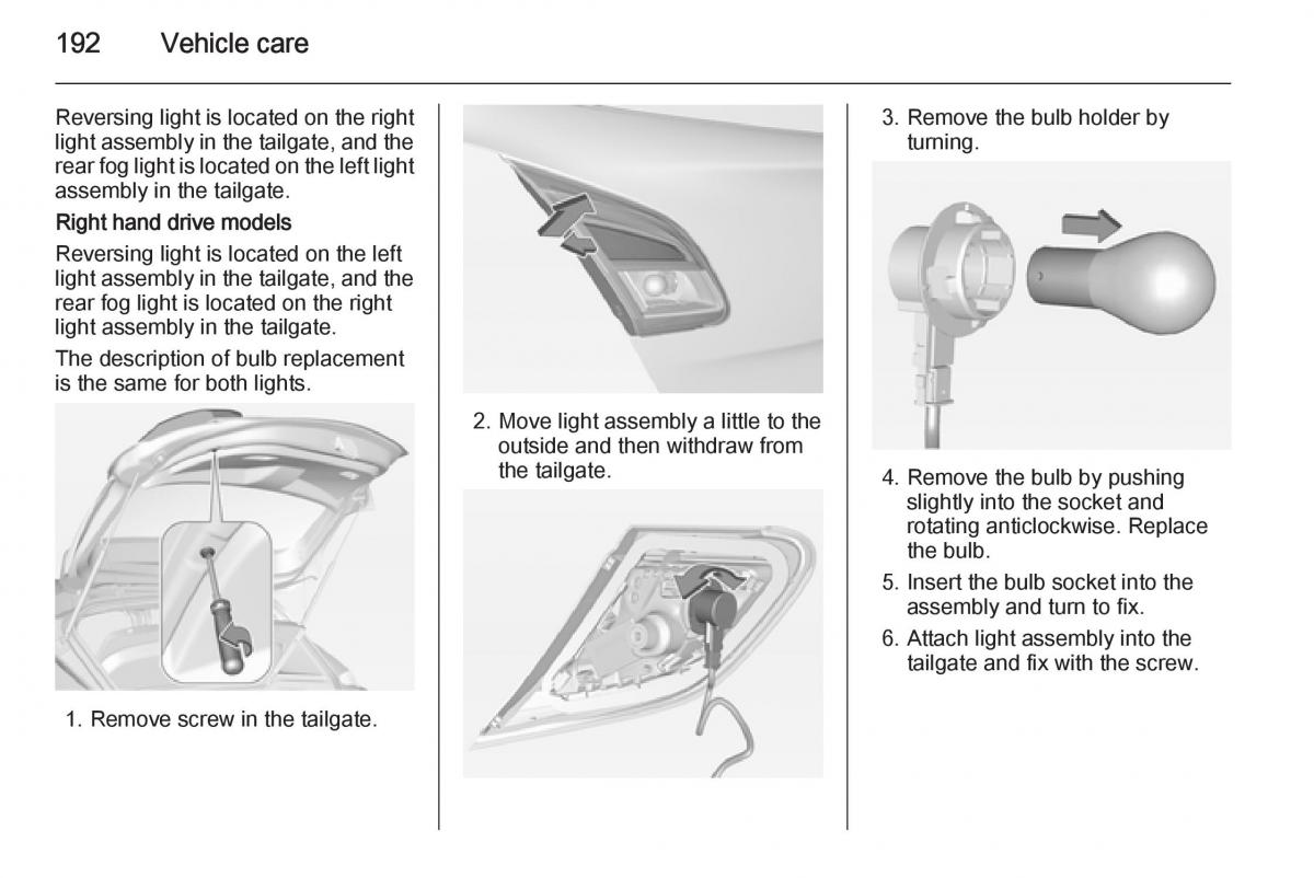 Opel Corsa E owners manual / page 194