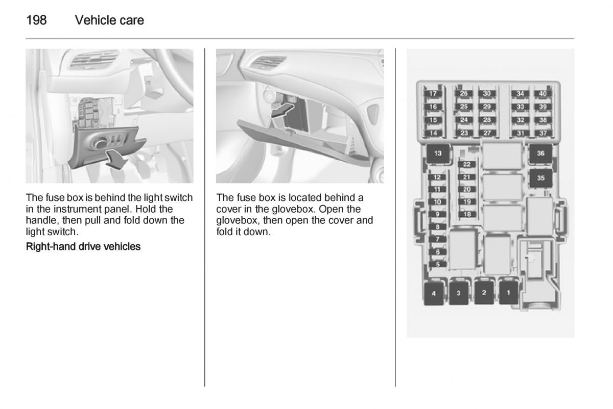 Opel Corsa E owners manual / page 200