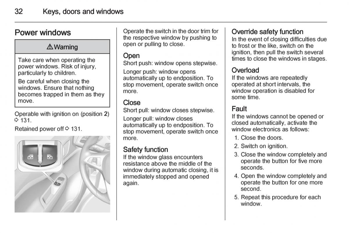 Opel Corsa E owners manual / page 34