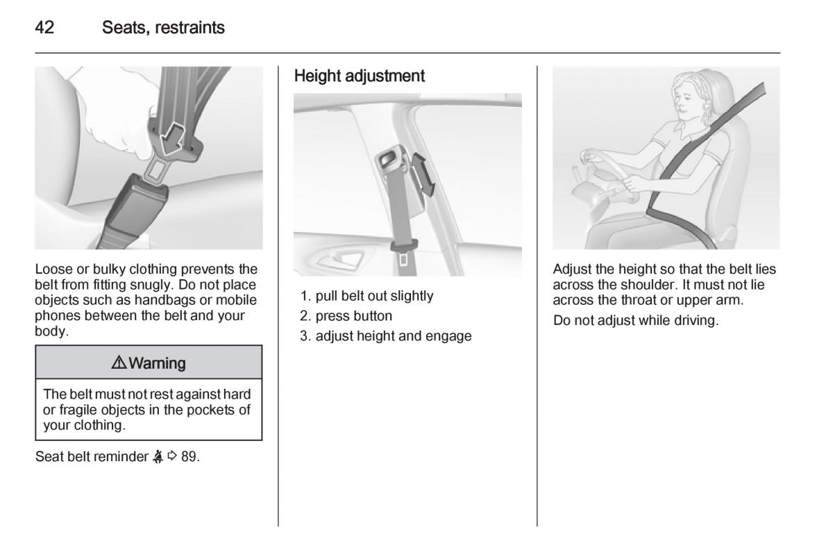 Opel Corsa E owners manual / page 44