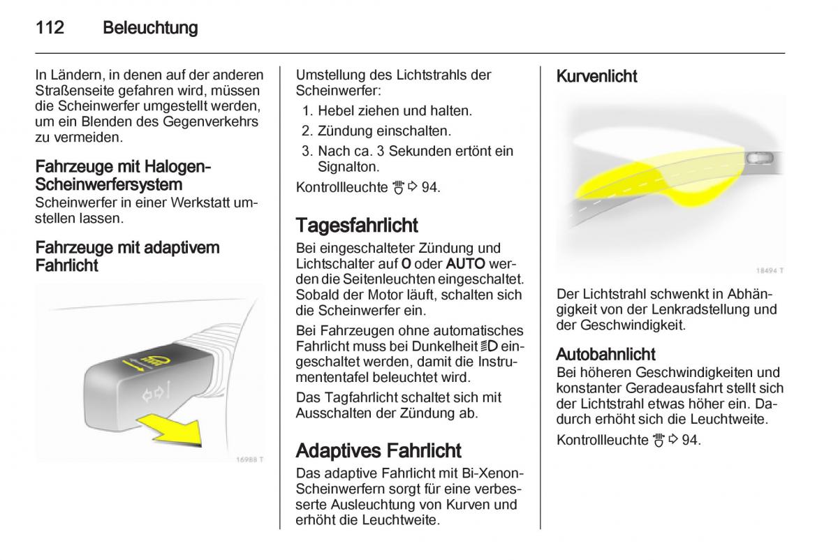 Opel Zafira B Handbuch / page 114