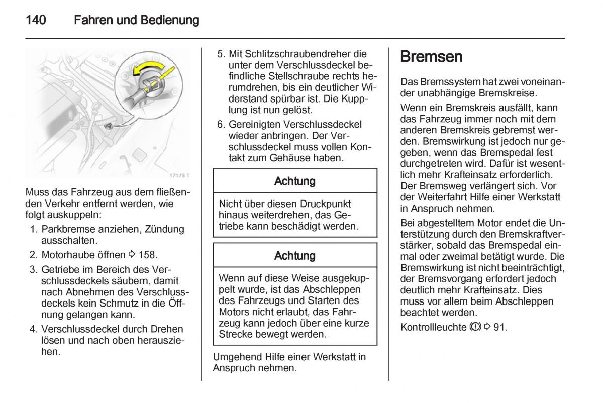 Opel Zafira B Handbuch / page 142