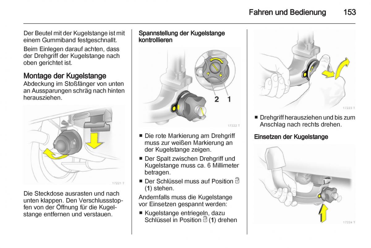 Opel Zafira B Handbuch / page 155