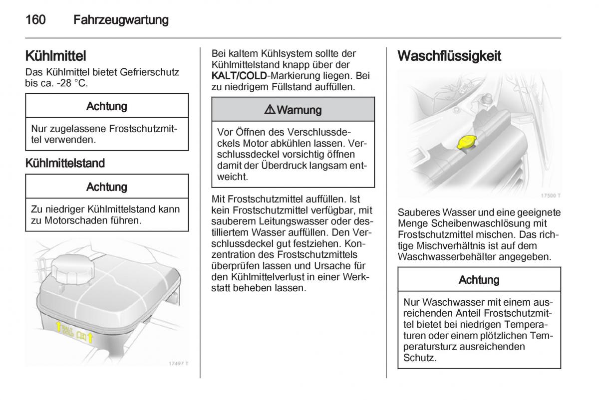 Opel Zafira B Handbuch / page 162