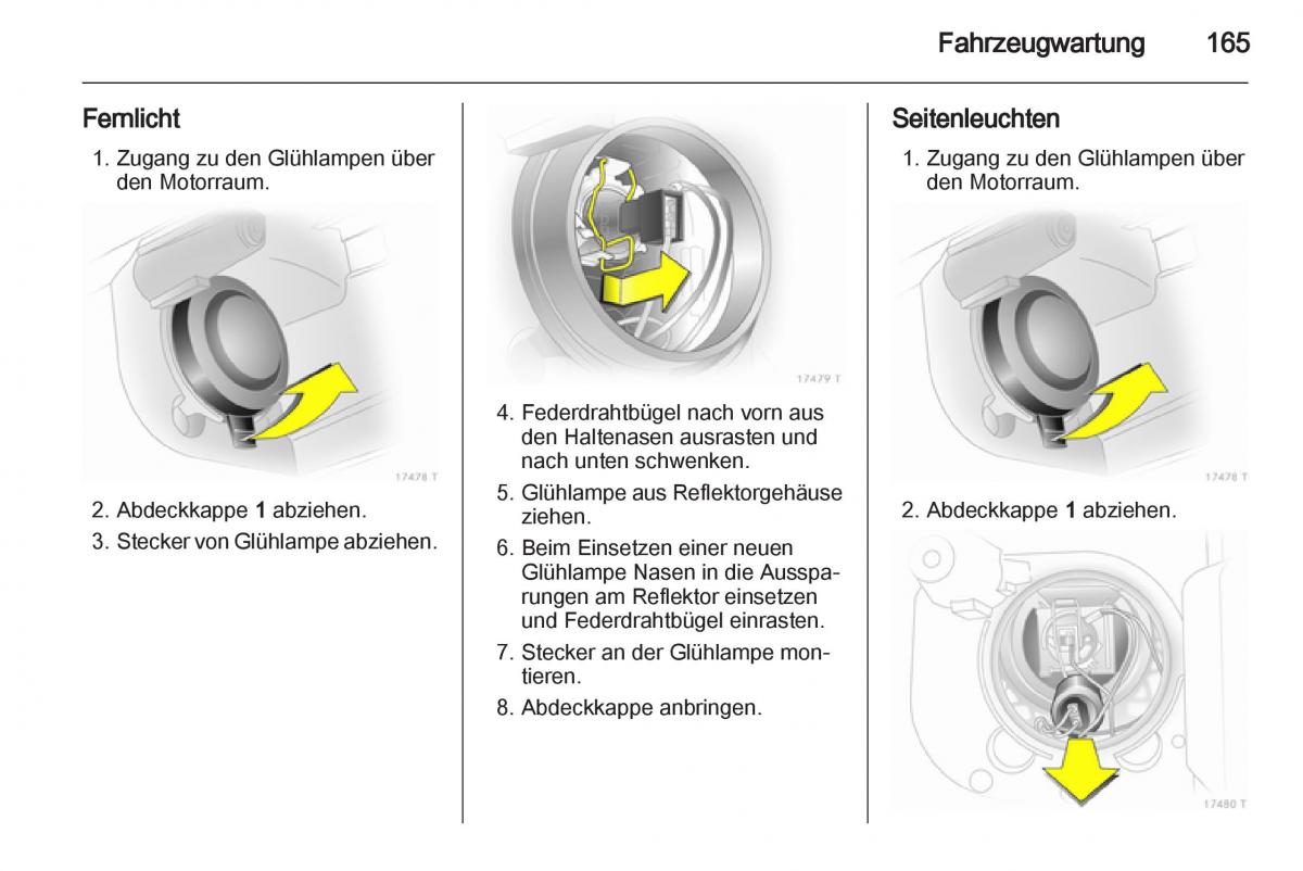 Opel Zafira B Handbuch / page 167