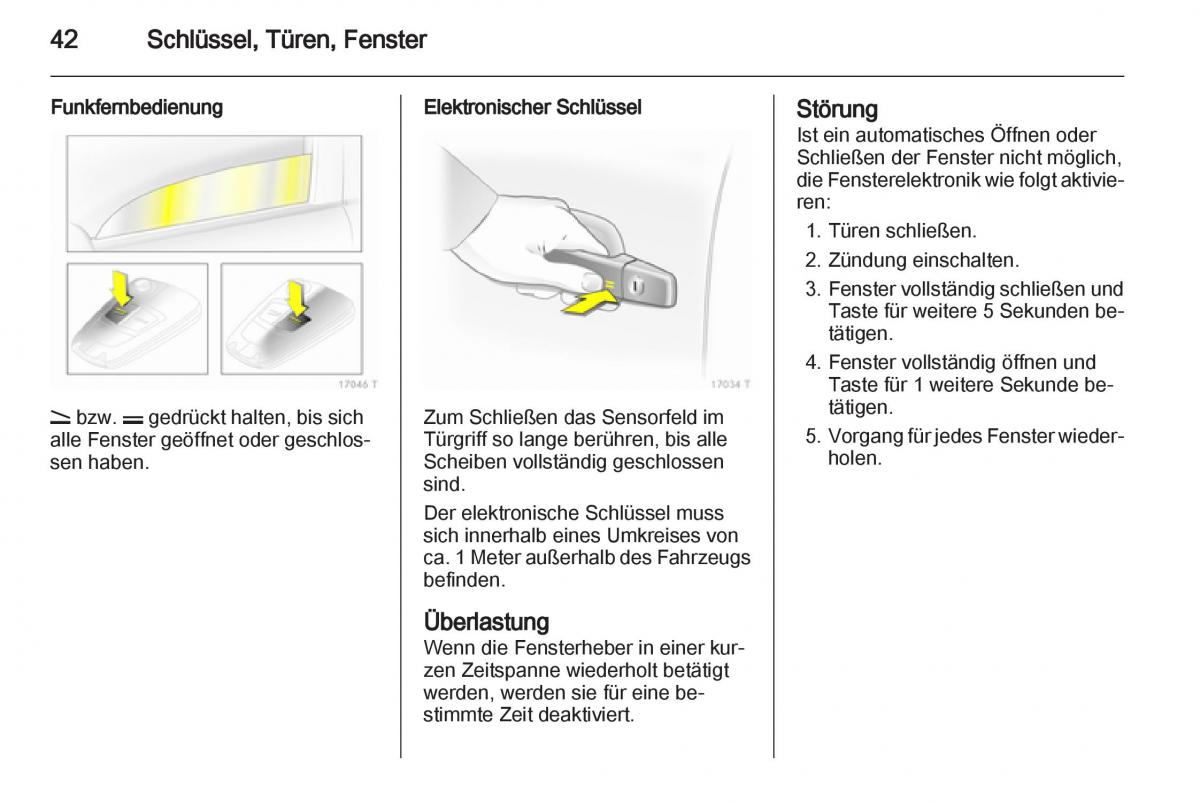 Opel Zafira B Handbuch / page 44