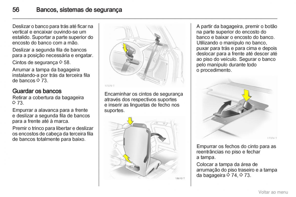 Opel Zafira B manual del propietario / page 57