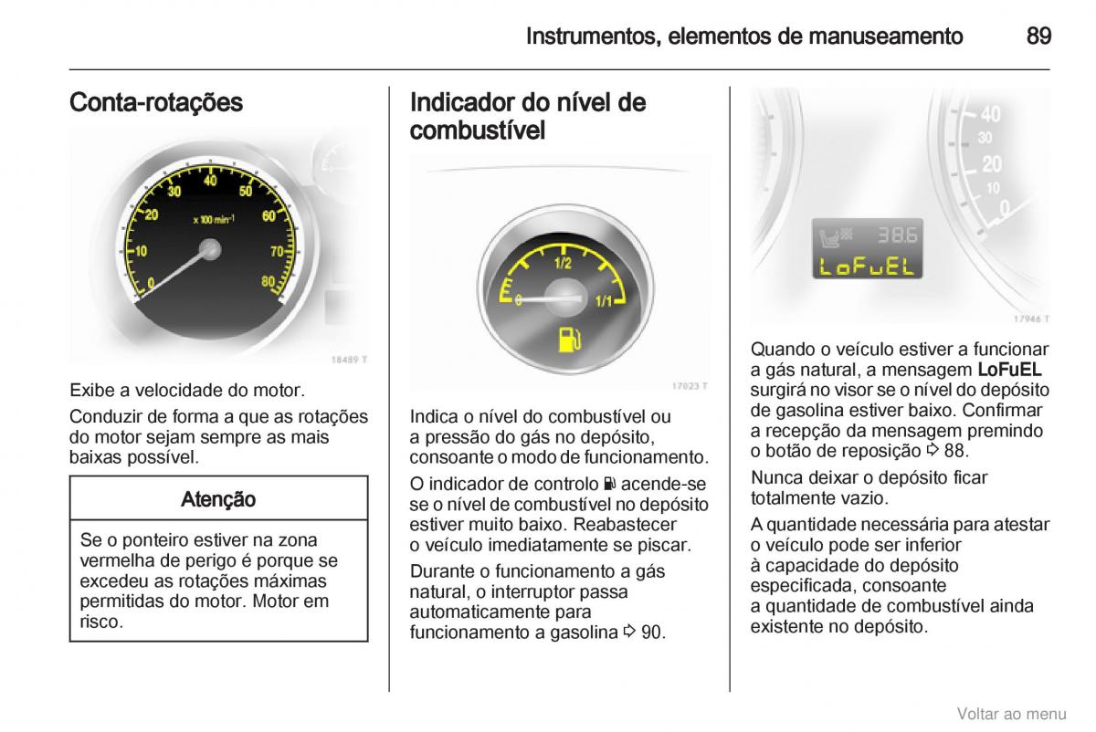 Opel Zafira B manual del propietario / page 90