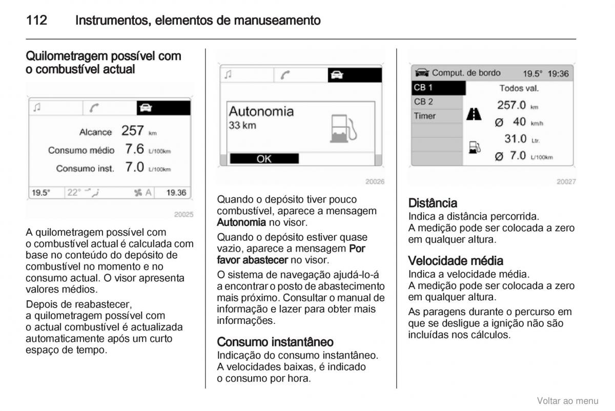 Opel Zafira B manual del propietario / page 113