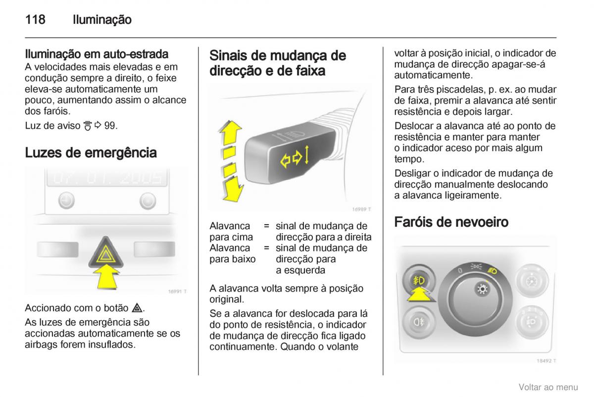 Opel Zafira B manual del propietario / page 119