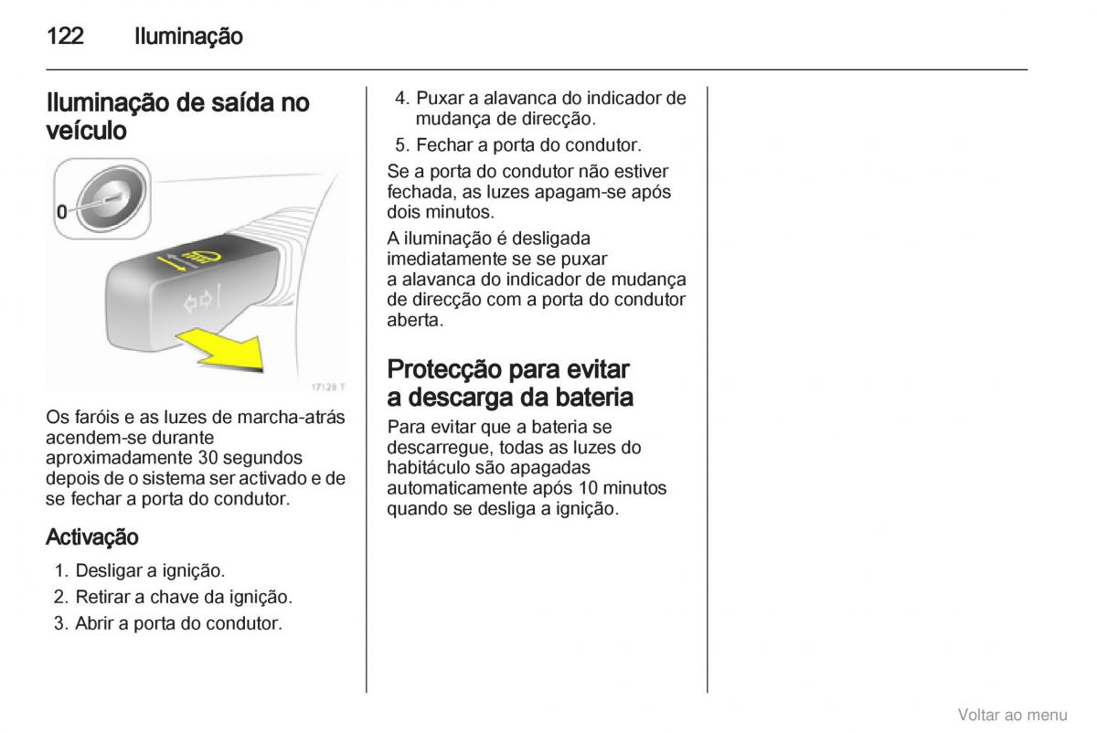 Opel Zafira B manual del propietario / page 123