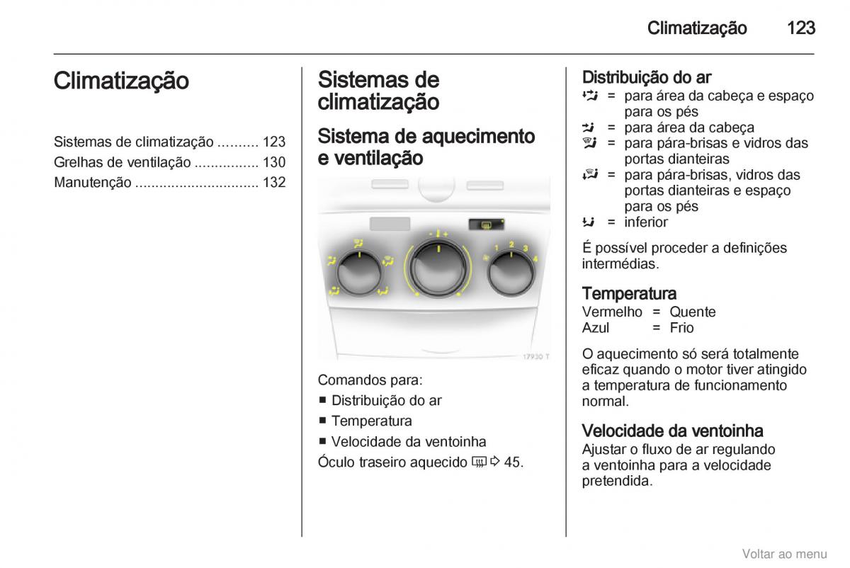 Opel Zafira B manual del propietario / page 124