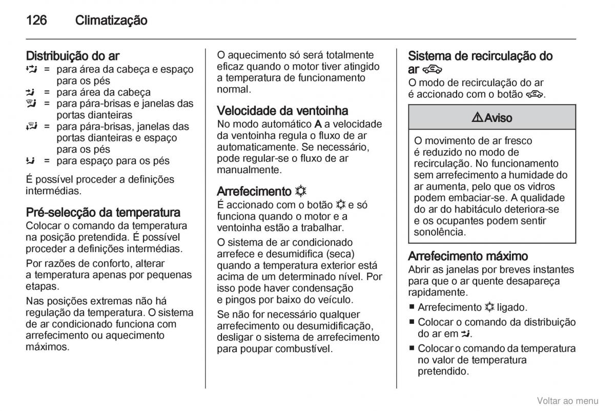 Opel Zafira B manual del propietario / page 127