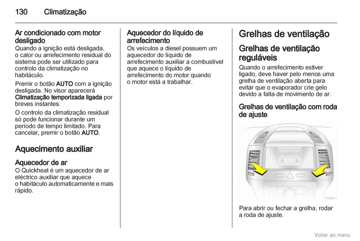 Opel Zafira B manual del propietario / page 131