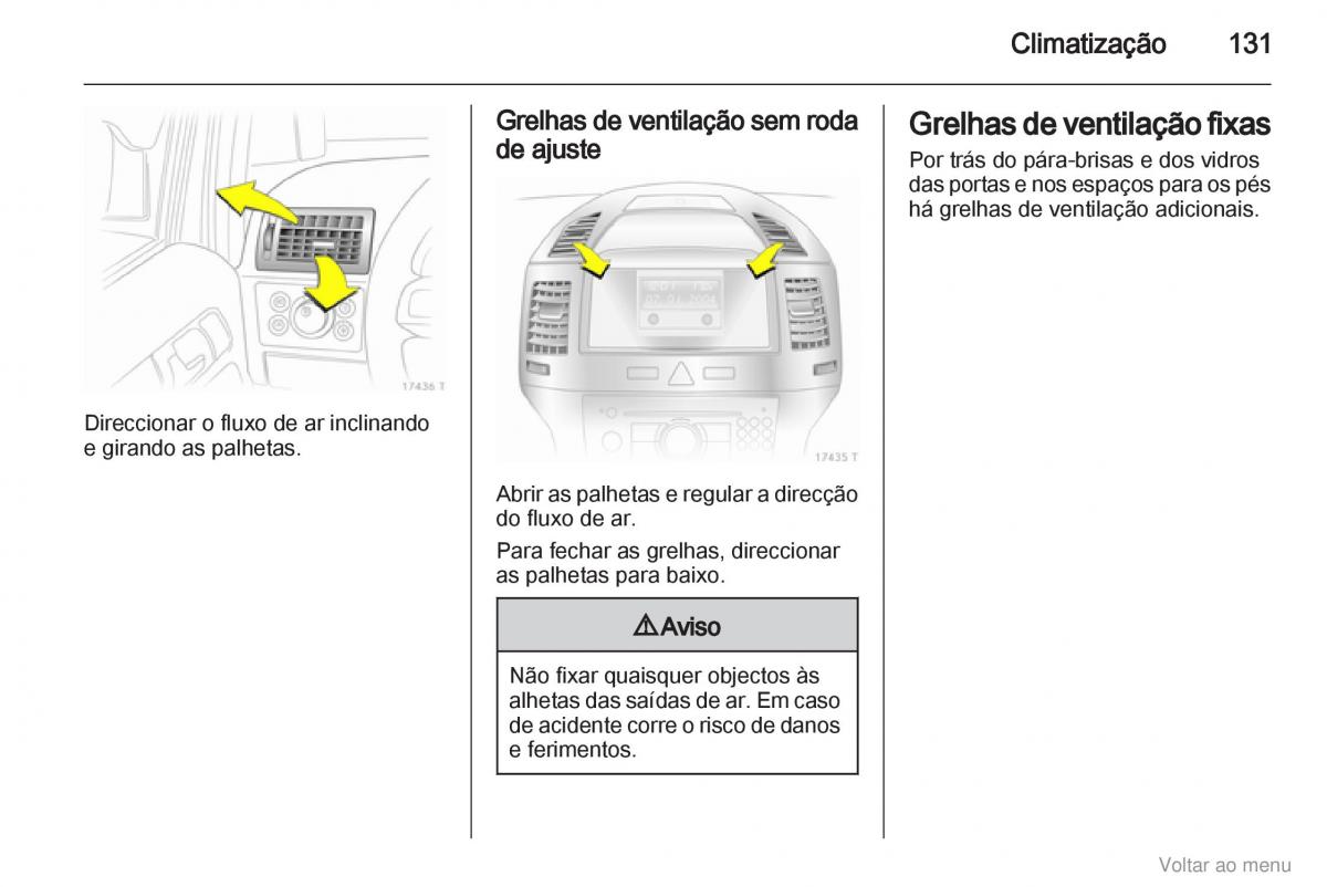 Opel Zafira B manual del propietario / page 132