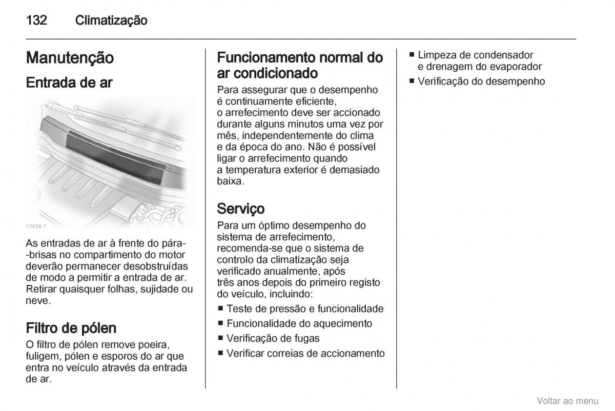 Opel Zafira B manual del propietario / page 133