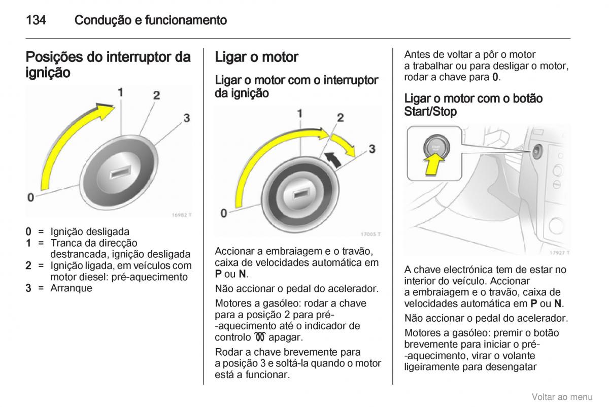 Opel Zafira B manual del propietario / page 135