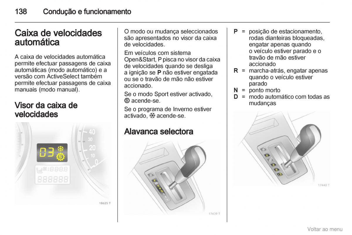 Opel Zafira B manual del propietario / page 139