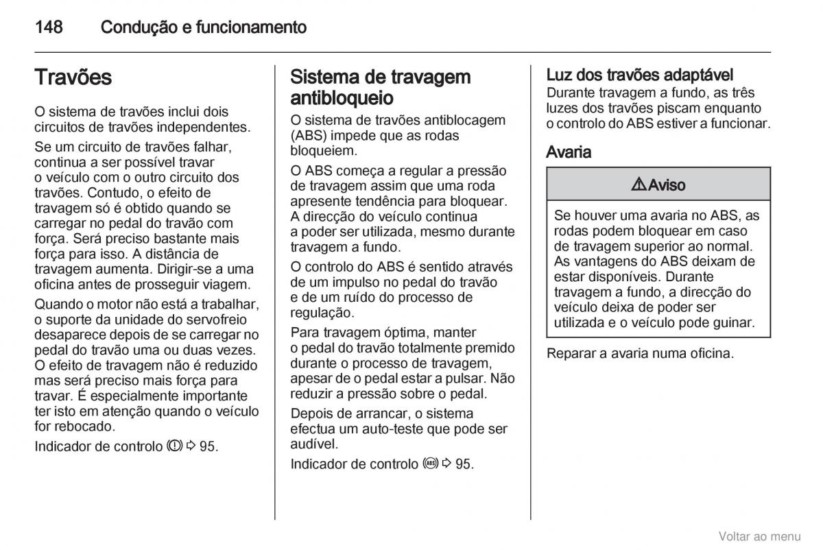 Opel Zafira B manual del propietario / page 149