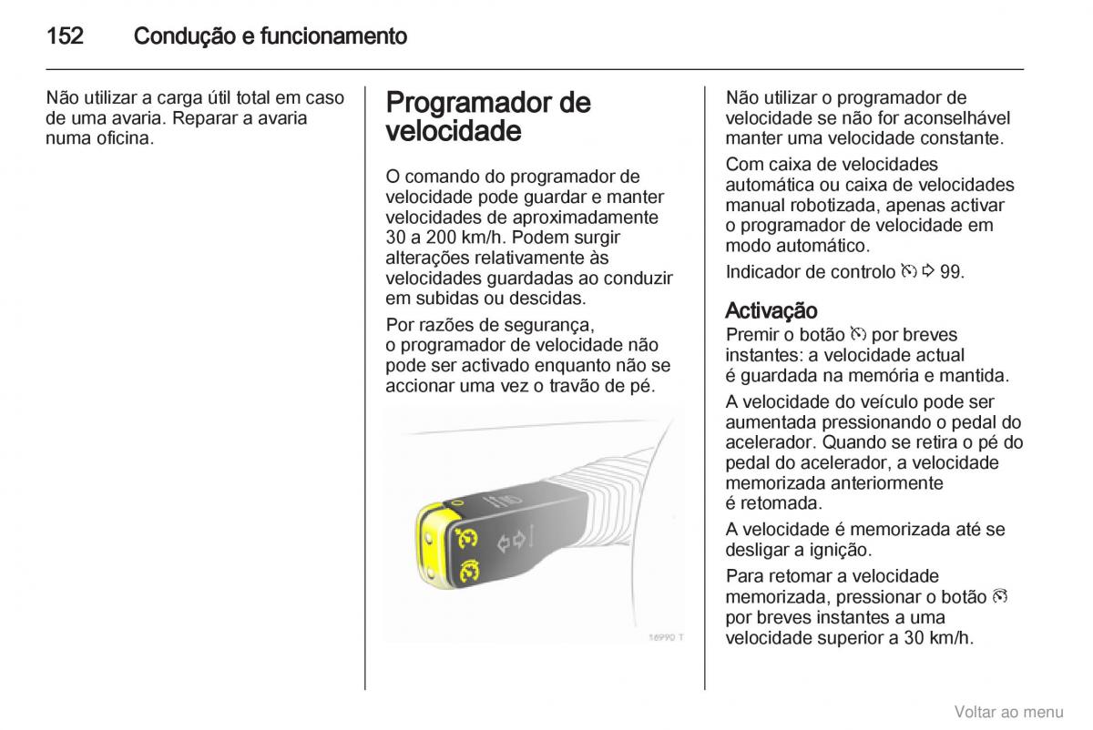 Opel Zafira B manual del propietario / page 153