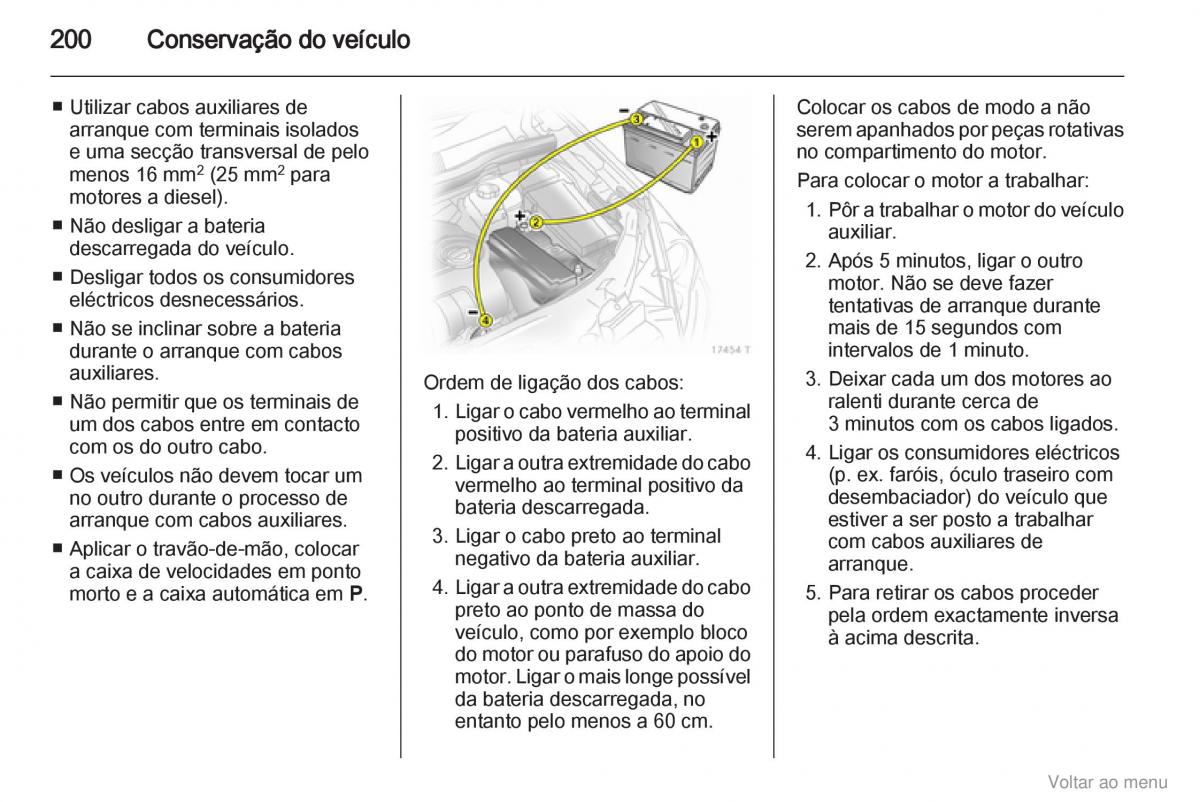 Opel Zafira B manual del propietario / page 201