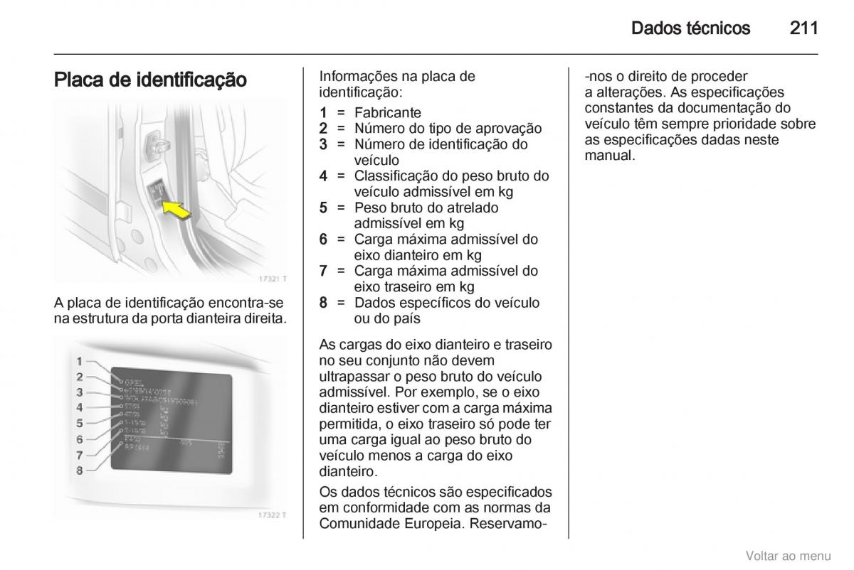 Opel Zafira B manual del propietario / page 212