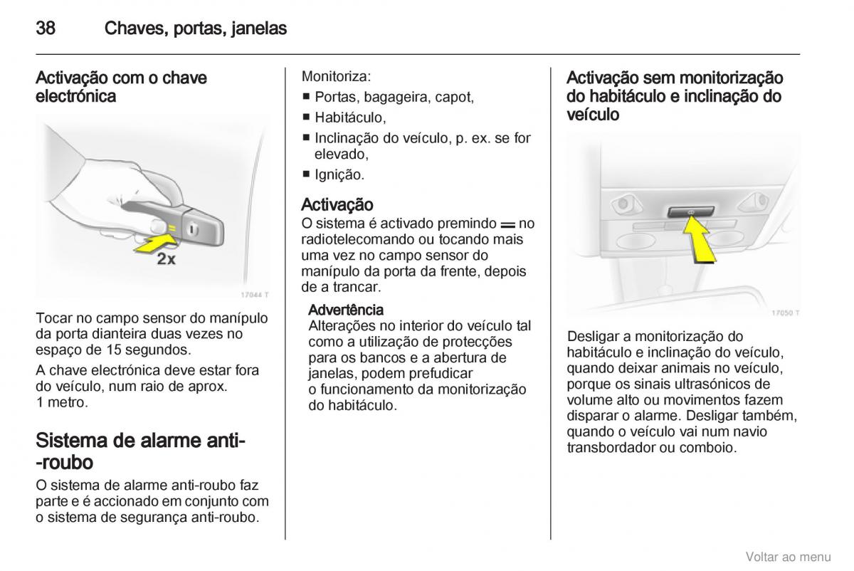 Opel Zafira B manual del propietario / page 39