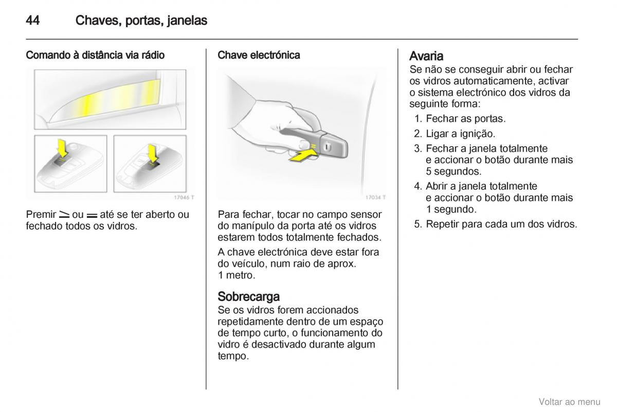 Opel Zafira B manual del propietario / page 45