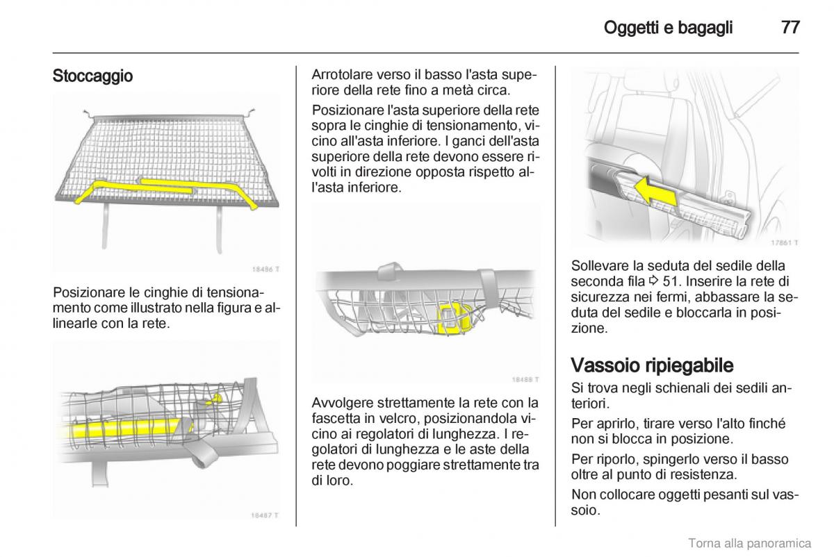 manual  Opel Zafira B manuale del proprietario / page 78