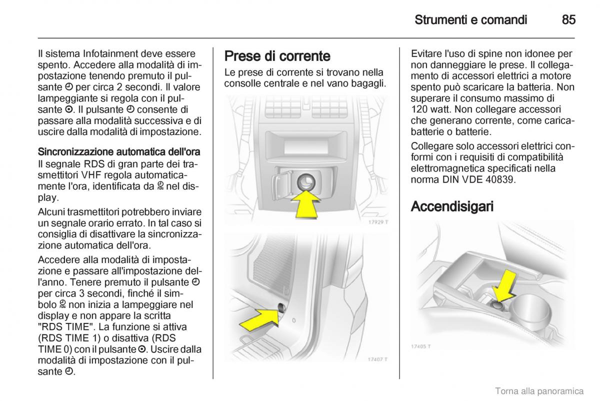 manual  Opel Zafira B manuale del proprietario / page 86