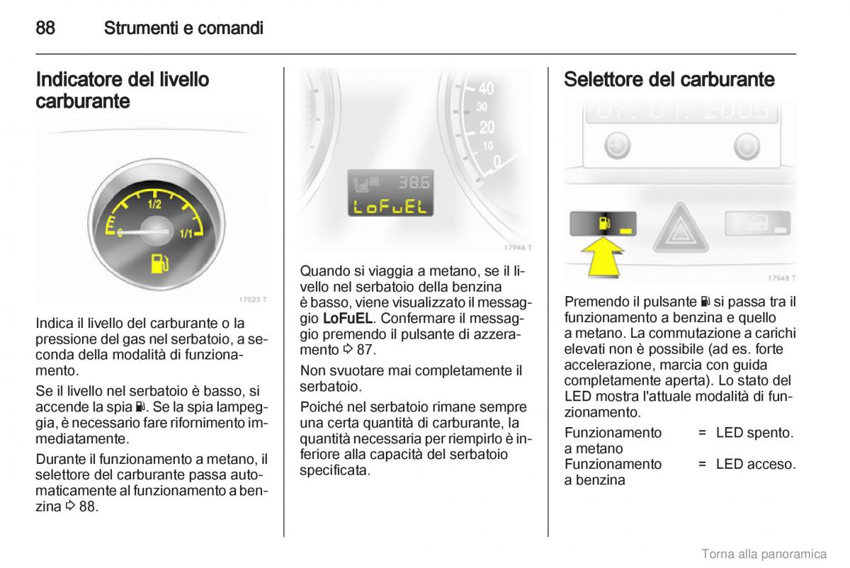 manual  Opel Zafira B manuale del proprietario / page 89