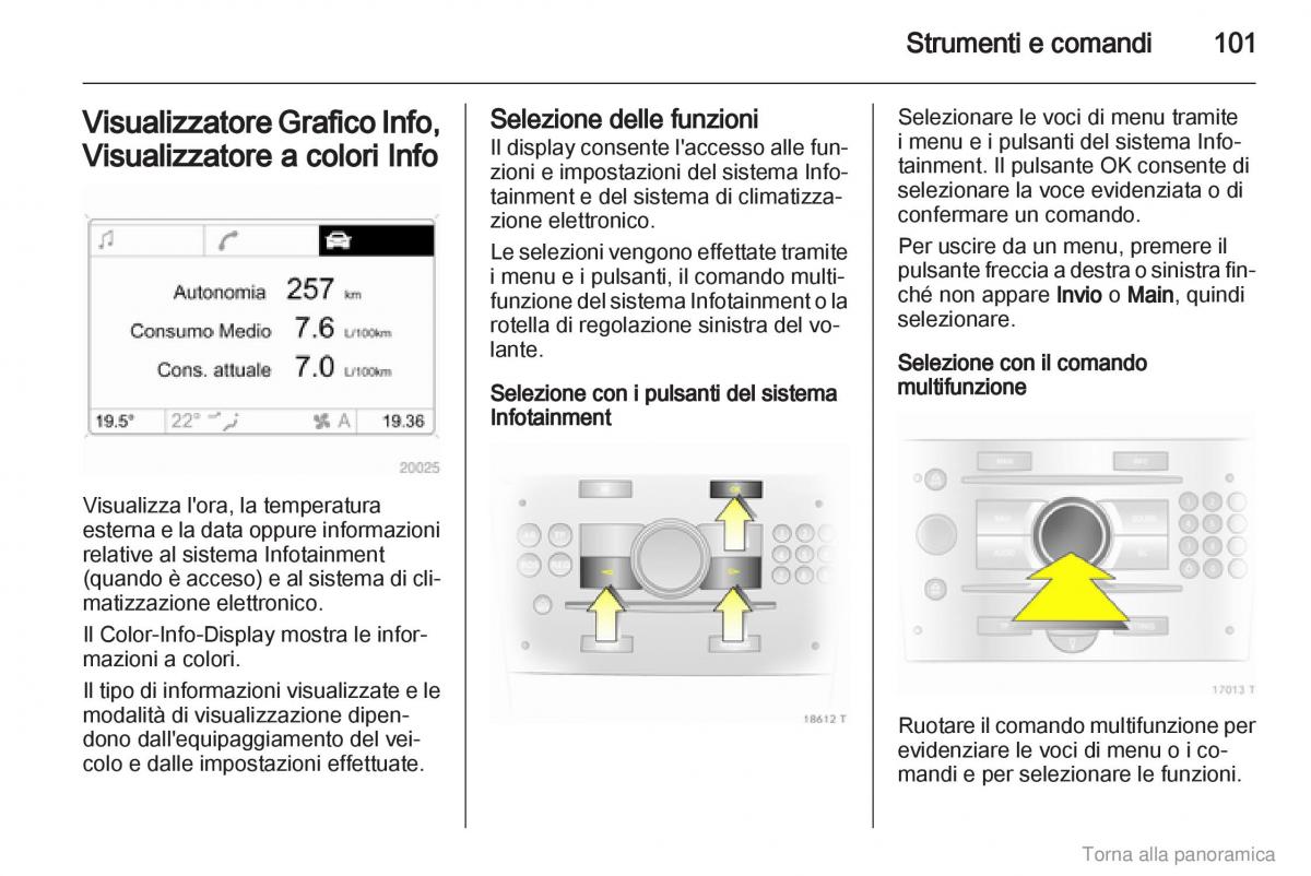 Opel Zafira B manuale del proprietario / page 102