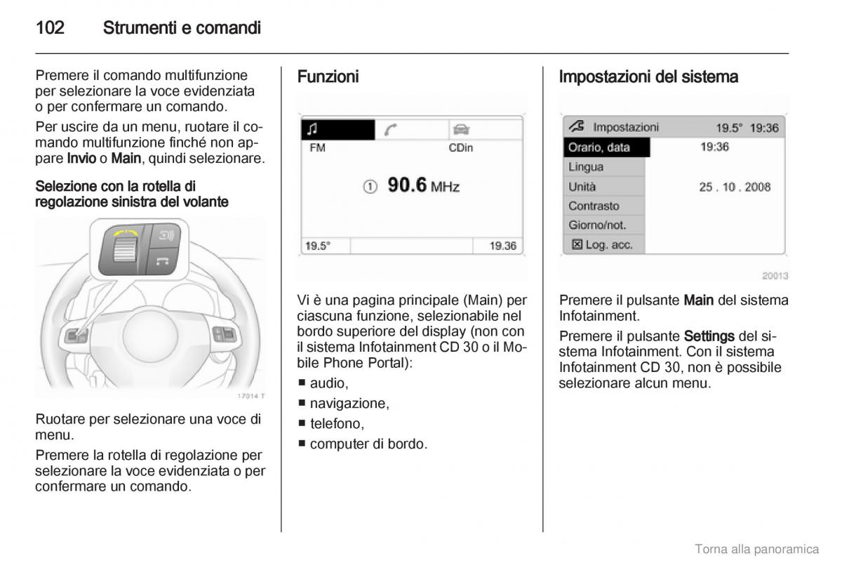 manual  Opel Zafira B manuale del proprietario / page 103