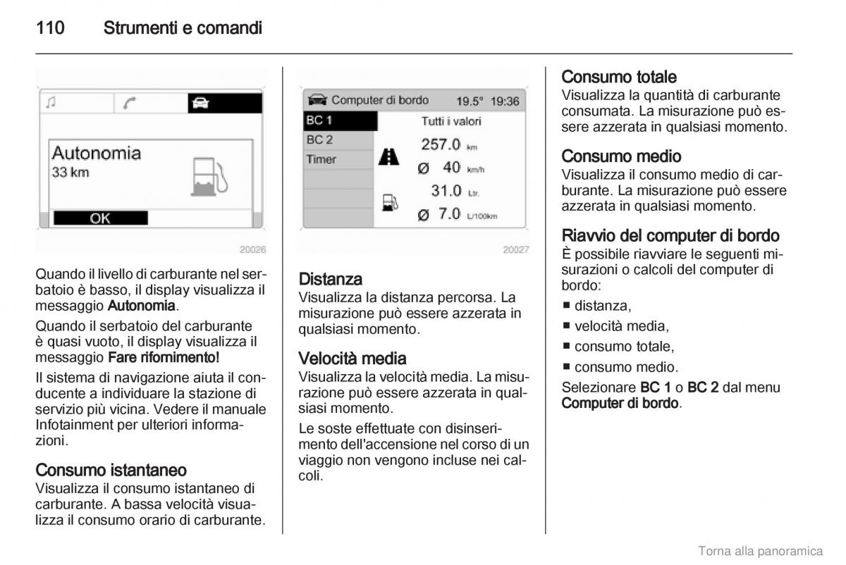 manual  Opel Zafira B manuale del proprietario / page 111