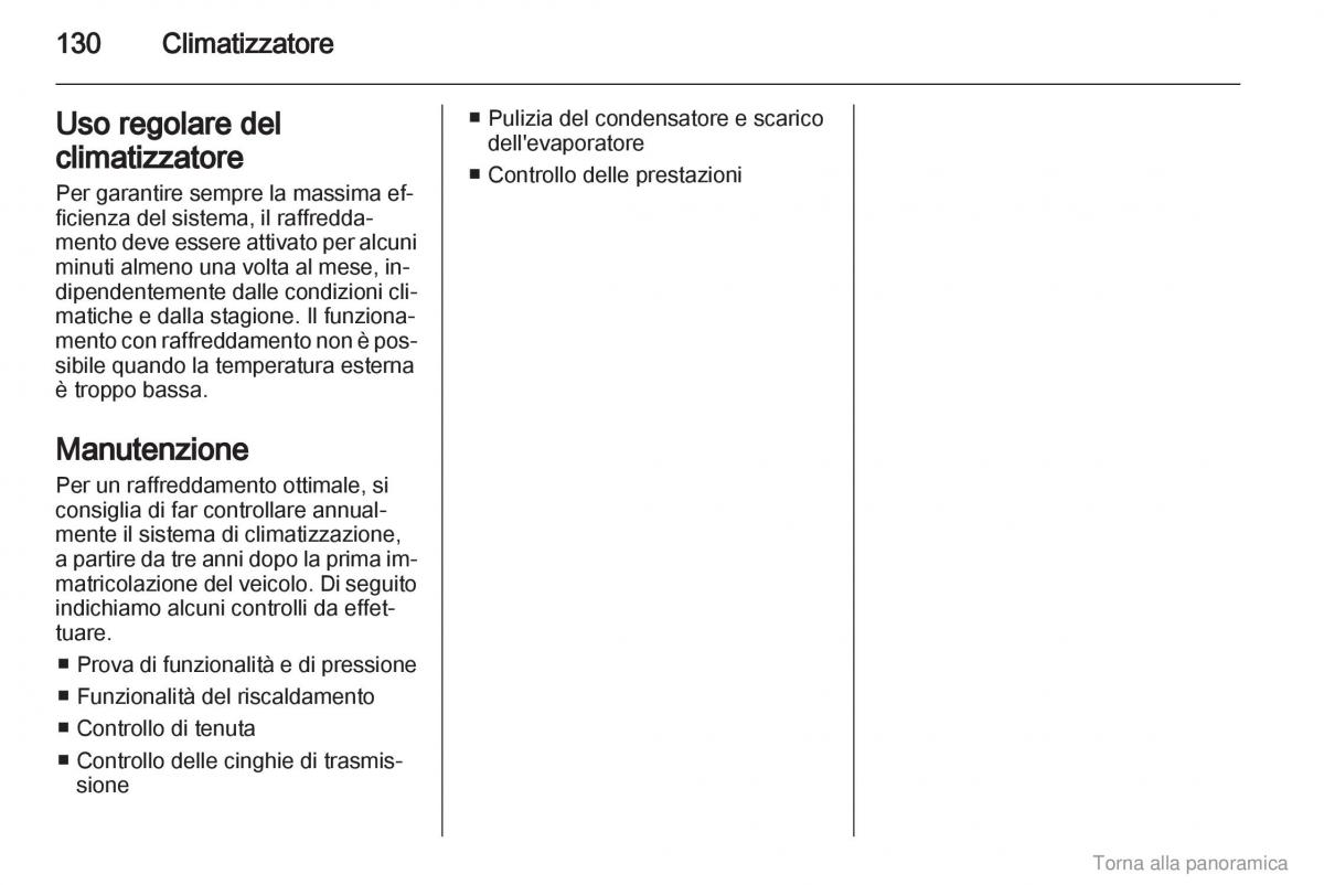 manual  Opel Zafira B manuale del proprietario / page 131