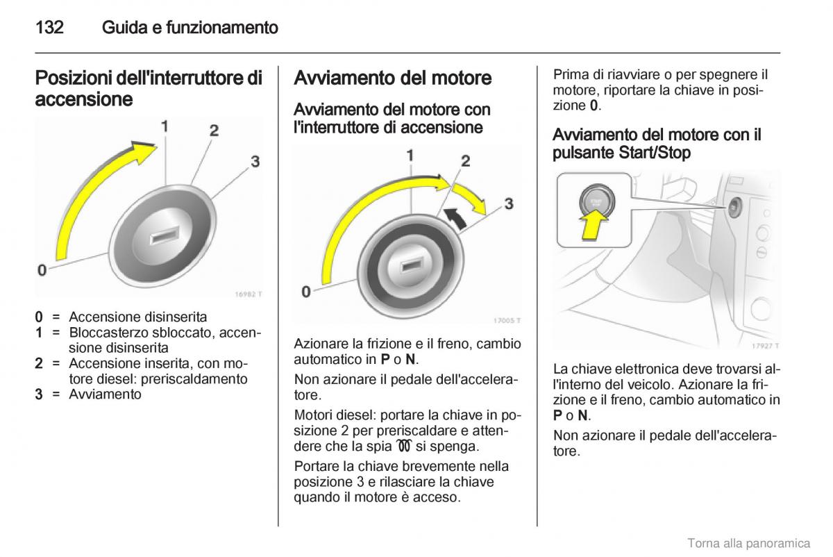 manual  Opel Zafira B manuale del proprietario / page 133