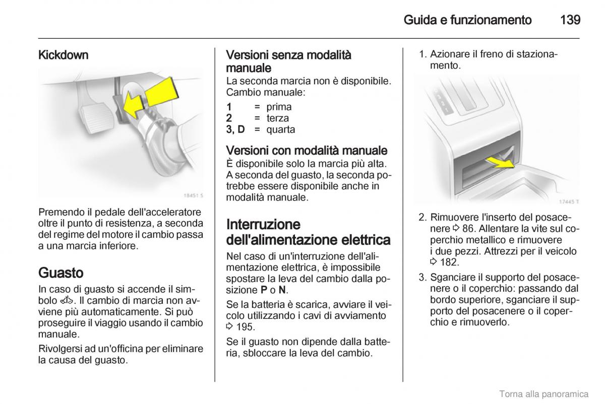 manual  Opel Zafira B manuale del proprietario / page 140